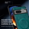 thumbnail image 6 of Decase Compatible with Google Pixel 7A Fashion Magnetic Case,Anti-Fingerprint PU Leather Phone Cover,Mag-Safe Case,Slim Fit Shockproof Protective Phone Case For Google Pixel 7A,Green, 6 of 10