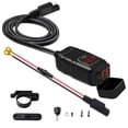 thumbnail image 1 of Zootealy Dual USB Fast Charger with Voltage Display - Red LED Indicator - 5V3.4A/9V2.5A/12V2A Output - ABS Material - Monitorable Range 6-30V - Compact Size, 1 of 6
