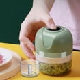 thumbnail image 3 of Mini Procesador De Alimentos Eléctrico Sunnimix Licuadora Verde 100ML 250ML, 3 of 7