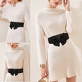 thumbnail image 6 of Women Belts for Dresses Women Belts for Jeans Plus Size Stretch Belts for Women Fashion Wide Belts for Women Fashion Elastic Belt for Dresses Red Belts for Women Trendy,Black,Length:29'', 6 of 9
