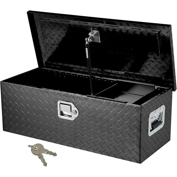 Underbody Truck Box,36*18*17"*/10*13*30/10*13*39/10*13*30/48*15*15 inch Pickup Storage Box,Heavy Duty Aluminum Diamond Plate Tool Box with Lock and Keys,Waterproof Trailer Storage Box with T-Handle