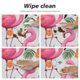 thumbnail image 4 of JEUXUS  Flamingo Tablecloth Round Table Cloths Resistant Picnic Table Covers Washable for Kitchen Party Fall Decorations for Home Pink, 4 of 7