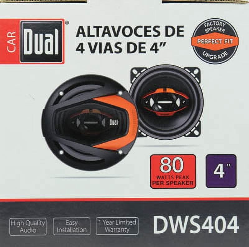 Dual DWS404 80W 4" 4-Way Speaker, New