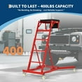thumbnail image 2 of Adjustable Automotive Creeper 49.2"-68.9" Top Automotive Creeper, Heavy Duty 400LB Capacity Mechanic's Creeper with Locking Wheels & Tool Pouch (49"-69" Length) for Truck, SUV & Garage Vehicle Mainten, 2 of 6