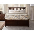 thumbnail image 2 of Mission Platform Bed with Flat Panel Foot Board and Twin Size Urban Trundle Bed in, Multiple Colors and Sizes, 2 of 6