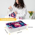 thumbnail image 5 of Monkey Portable PU Leather Earring Holder with Removable Compartment - Includes Bracelet Holder, Necklace Organizer, Jewelry Organizer, 5 of 6