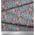 thumbnail image 3 of Soimoi Poly Georgette Fabric Coral,Starfish & Turtle Ocean Fabric Prints by Yard 52 Inch Wide, 3 of 3