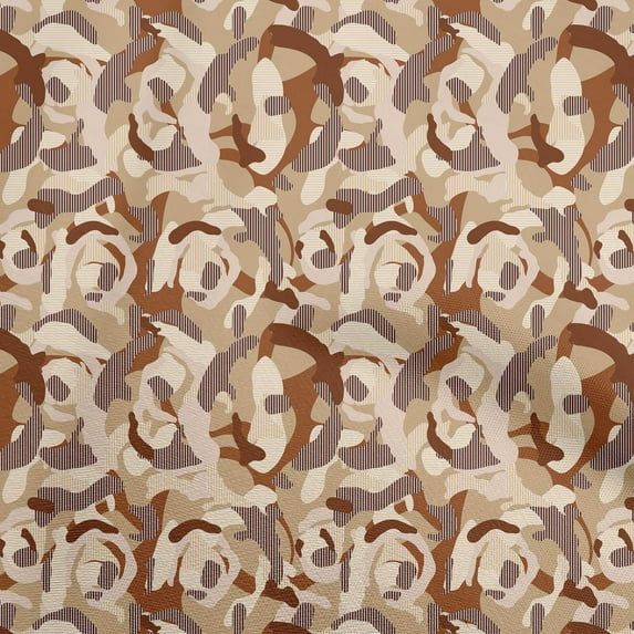 oneOone Cotton Flex Light Brown Fabric Abstract Quilting Supplies Print Sewing Fabric By The Yard 40 Inch Wide