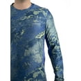 thumbnail image 4 of Realtree Wav3 Blue Yellow Men's Long Sleeve Performance Fishing T-Shirt, 4 of 4
