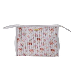 Conair Floral Quilted Clutch Cosmetic Organizer