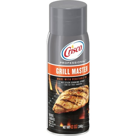 (2 Pack) Crisco Professional Grill Master No-Stick Grill Spray,