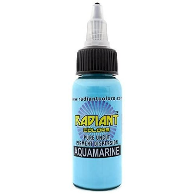 Radiant Colors Encre à Tatouage - Aigue-Marine 1 Oz