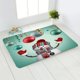 thumbnail image 3 of Decoración de Navidad y Año Nuevo, alfombra de bienvenida para puerta, suelo antideslizante para baño, estampado de ciervos de Papá Noel para el hogar, 3 of 4