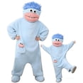 thumbnail image 5 of Silly Onesie Adult Pajamas Unisex Ultra Soft Plush Hooded Loungewear Funny Monster Hooded Pjs Big Mouth Monster Homewear for Movie Nights, 5 of 5