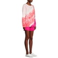 thumbnail image 4 of Silverwear Women's Tie Dye Sweatshirt and Shorts, 2-Piece Active Set, 4 of 6