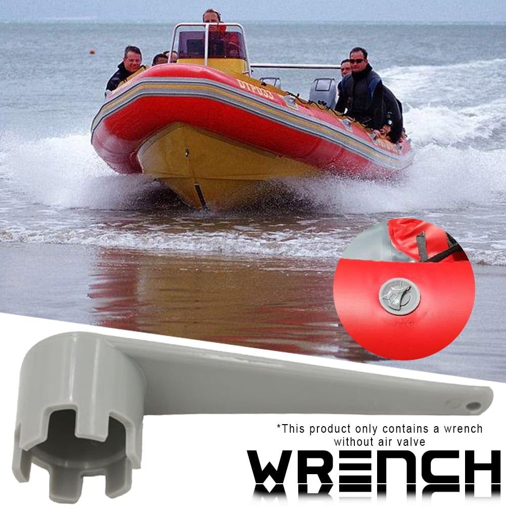 Pinhan Sturdy 6 Section Air Valve Spanner Inflatable Boat Screw Valve Wrench for Inflatable Boat Raft Dinghy Kayak Canoe,light grey 