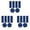 Blue-3 Sets, variant on 3Sets (18pcs)Self-adhesive Patches Sports Shoes Repair Stickers Flannel Heel Protector Anti-Wear Repair Holes Insoles Foot Care Inserts