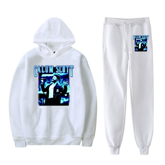 Calum Scott 2025 Merch Hoodie and SWEATPANTS set pop print Unisex Casual Street Clothing