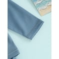 thumbnail image 5 of Bagilaanoe Toddler Baby Girl Boys 2 Piece Swimsuit Long Sleeve Zipper Rashguard Swimwear + Swimming Shorts 6M 12M 18M 24M 3T 4T 5T Kids Bathing Suit, 5 of 8