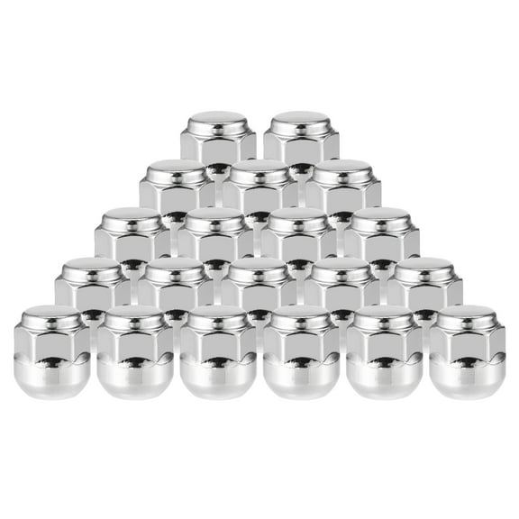 Unique Bargains 20 Pcs Wheel Lug Nuts Compatible for Honda Odyssey for Honda Pilot Chorme Plated M14x1.5  Tire Lugnuts