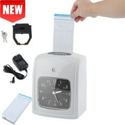 K-8 Electronic Time Clock Punch D igital Recorder Card Ribbon Payroll Bundle US