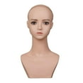 thumbnail image 4 of Busto de cabeza de maniquí con maquillaje, profesional, soporte de cabeza de modelo de peluca realista para collar, anteojos, peluca, gorro, 4 of 9