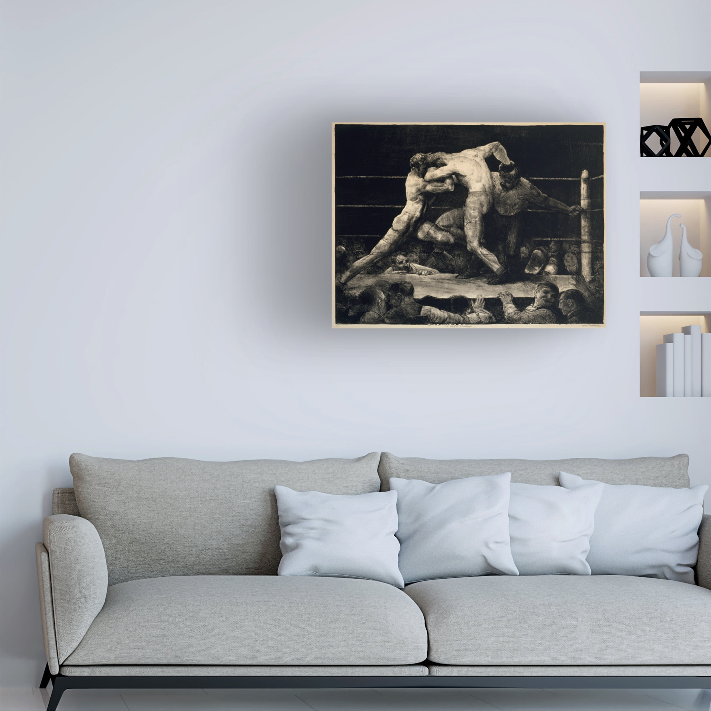 George Bellows 'A Stag At Sharkeys' Canvas Art