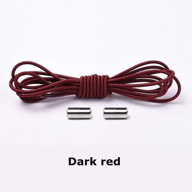 Cordones elásticos redondos sin ataduras Cordones para zapatillas de deporte Caucho Sin cordones Cordones para zapatos Zapatos Niños Adultos Cordones para zapatos rápidos Bandas de gomaEstados Unidos Gao Jinjia LED