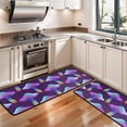 thumbnail image 3 of Kitchen Rugs Sets Of 2,Colorful Mushroom Pattern Purple Pattern Anti Fatigue Kitchen Mat Rugs Non Slip Washable,Decorative Kitchen Floor Mats for Kitchen,Sink,Laundry,17"x47"+17"x47", 3 of 5