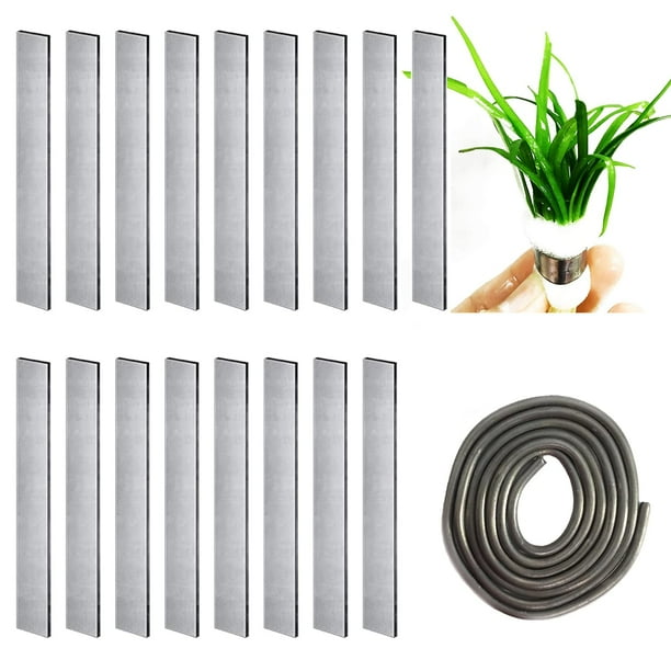Fortunemee Aquarium Plant Over Weight Anchor, 17 PCS Lead Sheets and 40