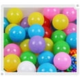 thumbnail image 2 of 100PCS Ball Pit Balls 7 Colors Plastic Crush Proof Playpen Balls with Zip Storage Bag, Phthalate & Bpa Free for Babies Crawl Tunnel, Ball Pit & Trampoline, 2 of 8