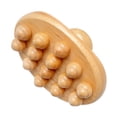 thumbnail image 2 of Cepillo corporal de masaje de madera, herramienta para esculpir el cuerpo con 14 cuentas, herramienta de masaje, masajeador corporal de mano para, 2 of 9