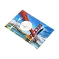 thumbnail image 3 of MKHERT San Francisco Golden Bridge Painting California USA Placemats Table Mats for Dining Room Kitchen Table Decoration 12x18 inch,Set of 4, 3 of 4