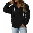 thumbnail image 6 of Viadha Womens 2025 Hoodies Sweatshirts for Women Oversized Drawstring Hoodies Fashion Long Sleeve Button Pullover Sweater Tops Fall Winter Clothes, 6 of 8