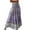 Purple, variant on Yucgh Women's Solid Color High Waist Trumpet Maxi Skirt, Bohemian Tiered A-line Skirt, Flowy Layered Casual Long Skirt with Elastic Waist,Purple Pink,M