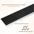thumbnail image 4 of Uxcell Door Brush Sweeps, H-shape Aluminum Alloy Holder Door Sweep for Bottom of Door Seal Silver 3.94" x 47.24", 4 of 7
