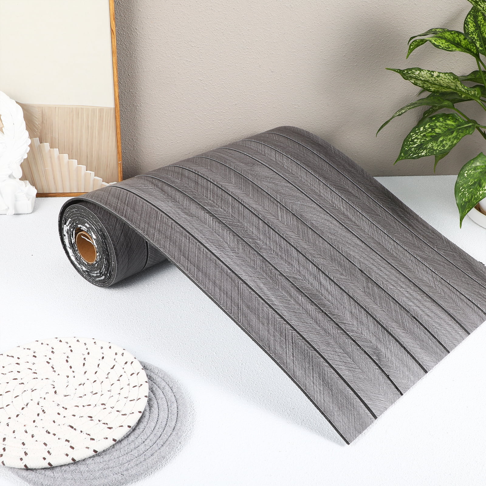 LOLIPPYY Wood Grain Peel & Stick Wallpaper Roll, Self-Adhesive Removable Wall Panels 40cm x for Living Room Bedroom Decor
