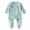 Green, variant on BOBOGOJP 100% Organic Cotton Soft 0-6 Months Unisex Footless Newborn Baby Sleepers Pajamas Romper Boys Girls Long Sleeve Multicolour for Size 1-3 Months