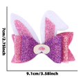thumbnail image 3 of Fiudx Pinza para El Pelo con Lazo, Lentejuelas Brillantes, Forma Clásica, Decoración para Fiesta de Pascua, Versátil para El Pelo o Cajas de Regalo, Tamaño Mediano, 9 X 7 Cm., 3 of 6