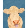 thumbnail image 3 of Fab Funky 12x14 Black Modern Framed Museum Art Print Titled - Funny Farm Cow 1, 3 of 5