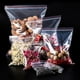 thumbnail image 4 of Unids/paquete de 100/300/500 bolsas de plástico con cierre de cremallera, bolsa transparente de polietileno con cierre de cremallera, almacenamiento de alimentos, bolsa de organización fresca al vacío, 4 of 4