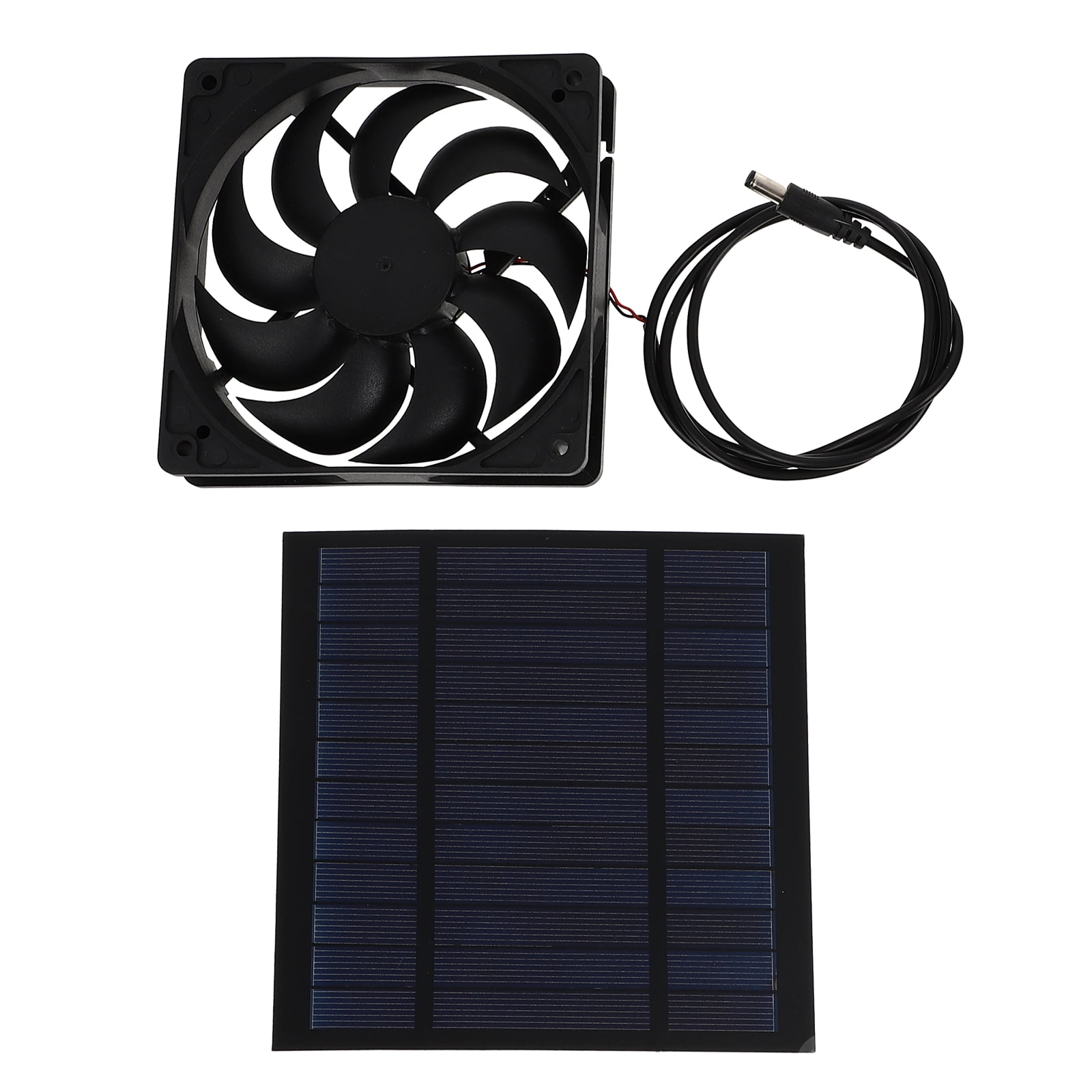 Fan Mini Cooling Ventilation Solar Greenhouse Ventilator System Car Portable Panel Powered Charging Foldable Motorhome