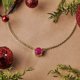 thumbnail image 2 of JeenMata Hermoso Collar con Colgante Solitario de Piedra Natal de Julio de Corte Redondo de 1 Quilate - Rubí - Chapado en Oro Amarillo de 18 Quilates, Mujer, Adulto, 2 of 6