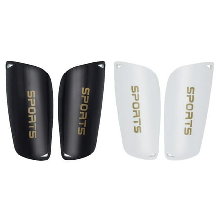 Masteelf  2 Pairs Mini Football Shin Pads Grip Socks Kids Ankle Protectors for Child