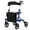 Blue, variant on Giantex 2-in-1 Aluminum Rollator Walker w/Seat, Foldable Mobility Walking Aid w/Height Adjustable Handles & Wheels, Blue