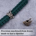 thumbnail image 4 of 2Pcs 2 Colors Dragon Head Paracord Beads 6mm Hole Brass European Beads Large Hole Beads Dragon Head Beads Paracord Beads DIY Jewelry Charms Accessories for Bracelet Necklace Jewelry Making, 4 of 8