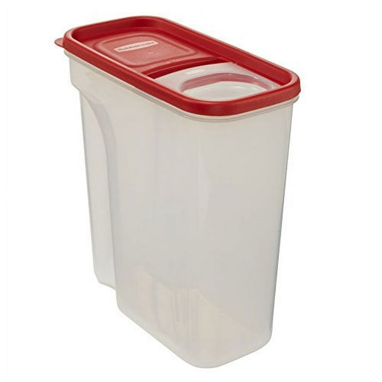 Rubbermaid Cereal Keeper Container 1.5 Gallons 24 Cups Red Rubber Rimmed  Lid #B