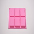 thumbnail image 4 of Agiferg 6 Cavity Plain Basic Rectangle Silicone Mould For Homemade Craft Soap Mold, 4 of 5