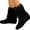 Black, variant on Solid color flat boots Women's Mid Calf Boots - Pull On Cowboy Style Booties
