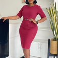 thumbnail image 3 of Women's Sexy Stylish Retro Office Pencil Dress Workwear Dresses Bodycon Dress, 3 of 5